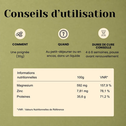 Graines de Courge Bio – Zinc, Magnésium & Protéines