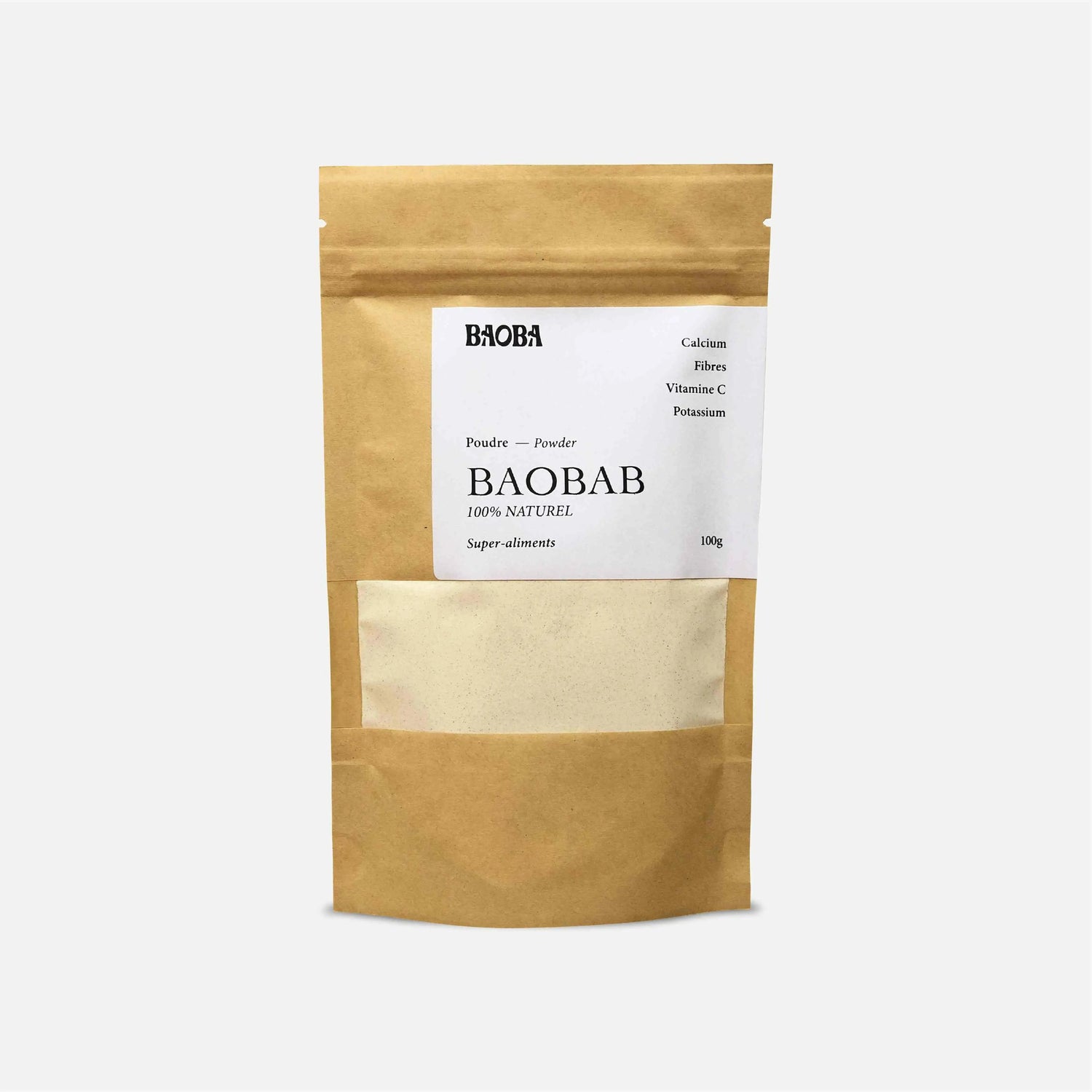 Poudre de Baobab 100% Naturelle | 100g.