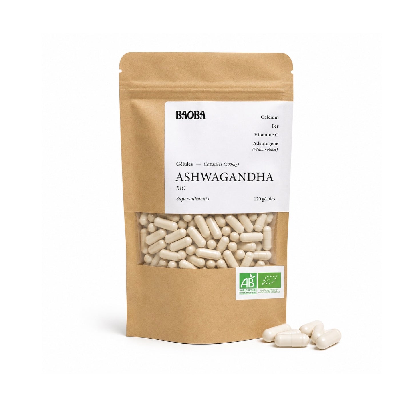 Gélules d'Ashwagandha Bio – Stress, Sommeil & Vitalité