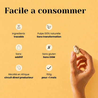 Pulpe de Baobab – Fibres, Vitamine C & Antioxydants