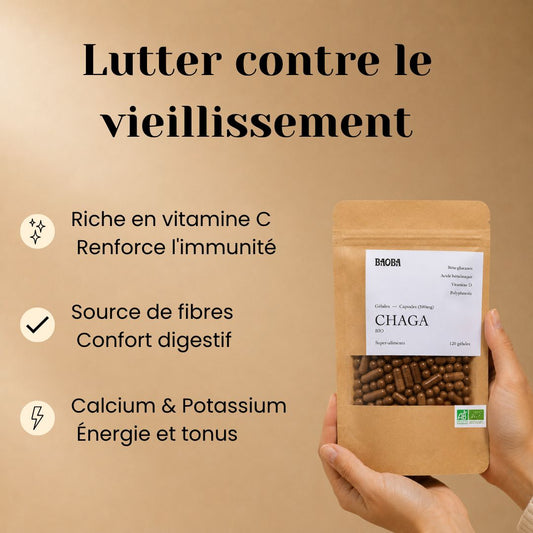 Gélules de Chaga Bio – Antioxydant & Immunité