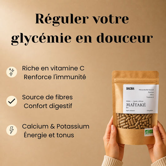 Gélules de Maïtaké Bio – Immunité & Vitalité
