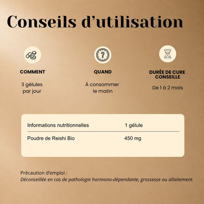 Gélules de Reishi Bio – Immunité, Sérénité & Vitalité