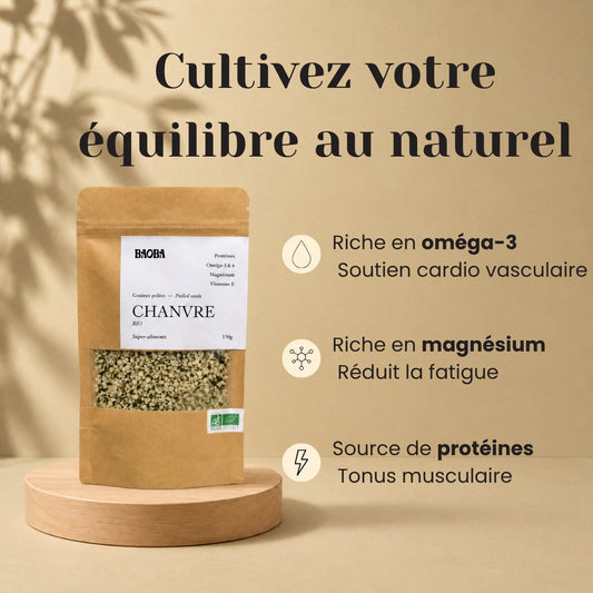 Graines de Chanvre Bio – Protéines Complètes, Oméga-3 & 6