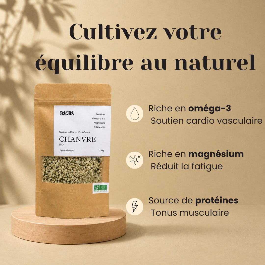 Graines de Chanvre Bio – Protéines Complètes, Oméga-3 & 6