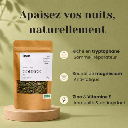 Graines de Courge Bio – Zinc, Magnésium & Protéines