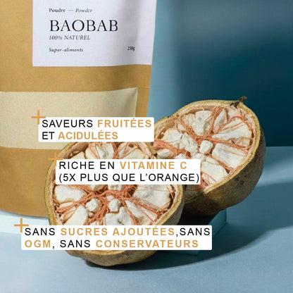 Poudre de Baobab 100% Naturelle | 100g